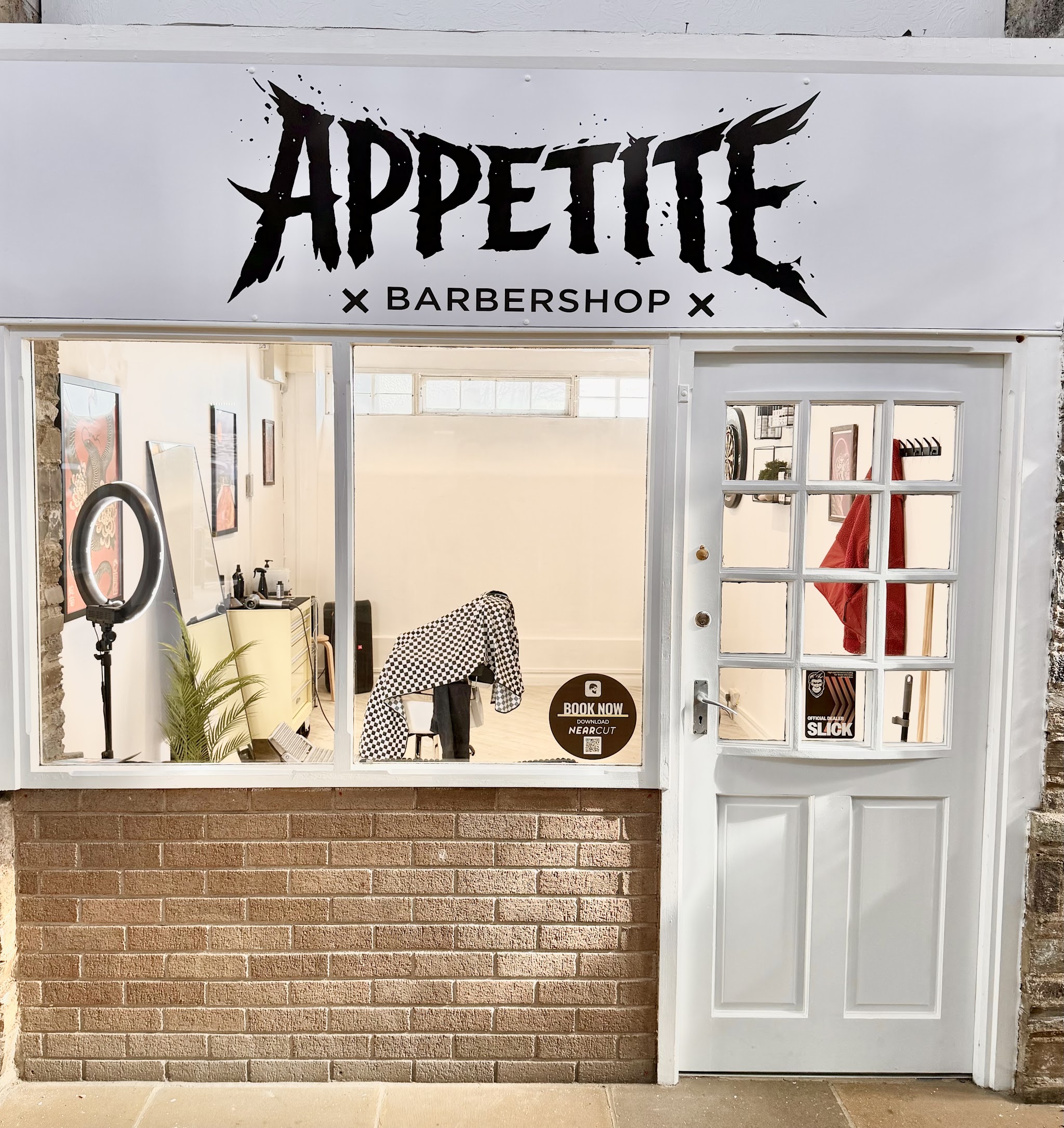 The Appetite Barbershop shopfront in Market House Arcade